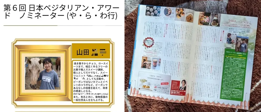 受賞歴、雑誌掲載